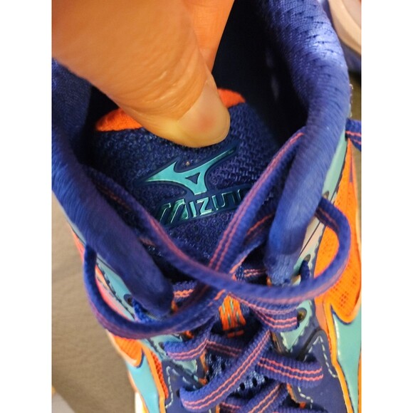 Mizuno Wave Catalyst Women's Athletic Running Shoes Sz W8.5 Orange Blue - Picture 12 of 12